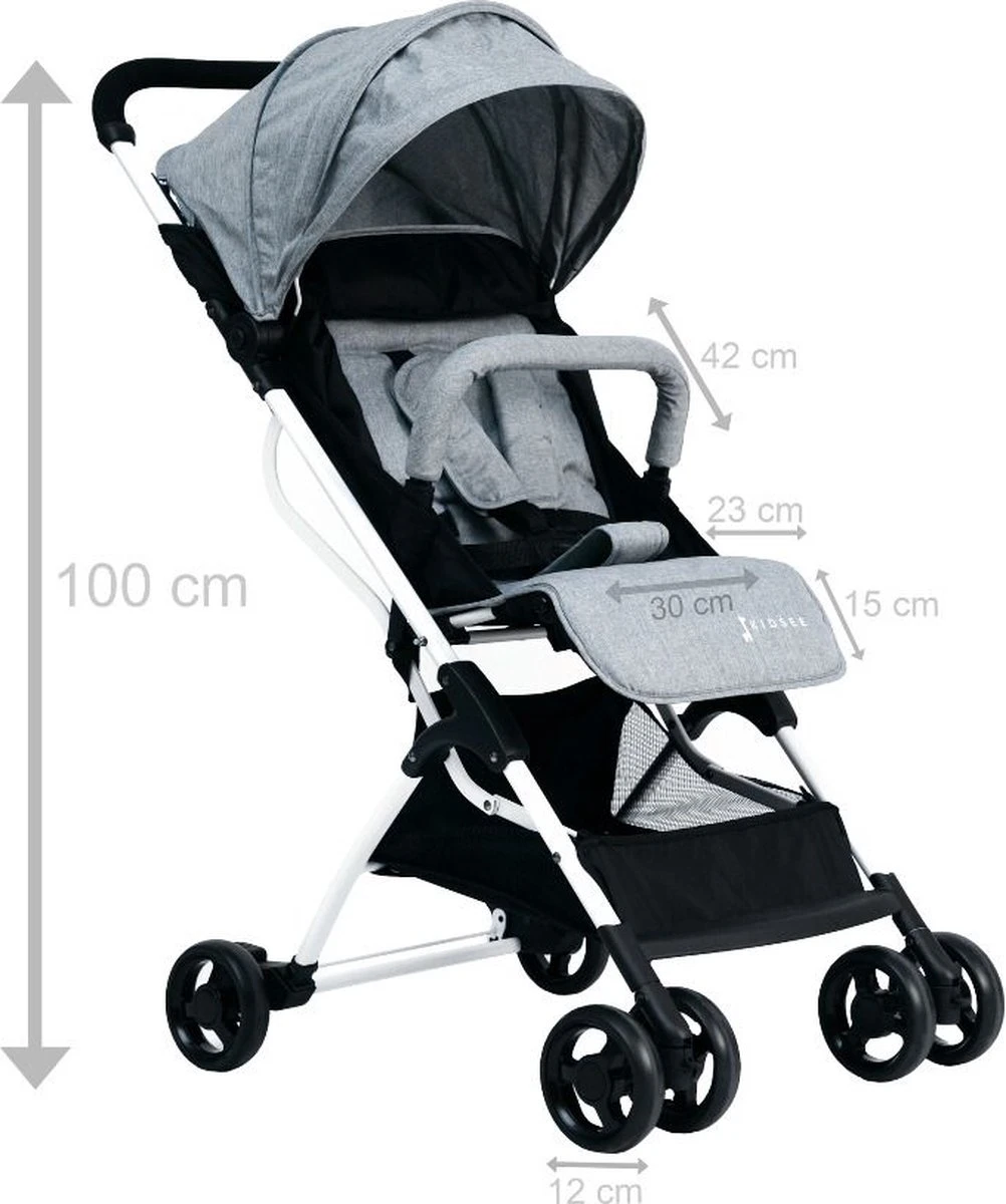 Buggy Kidsee Genius Grijs 4 Buggy Kidsee Genius Grijs - Image 4