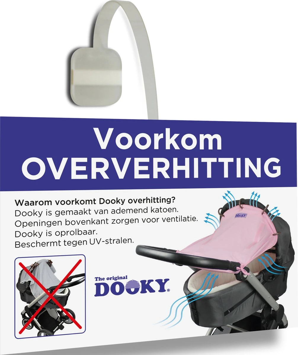 Dooky Universal Cover Zonnescherm Kinderwagen - Light Grey Crowns 9 Dooky Universal Cover Zonnescherm Kinderwagen - Light Grey Crowns - Image 9