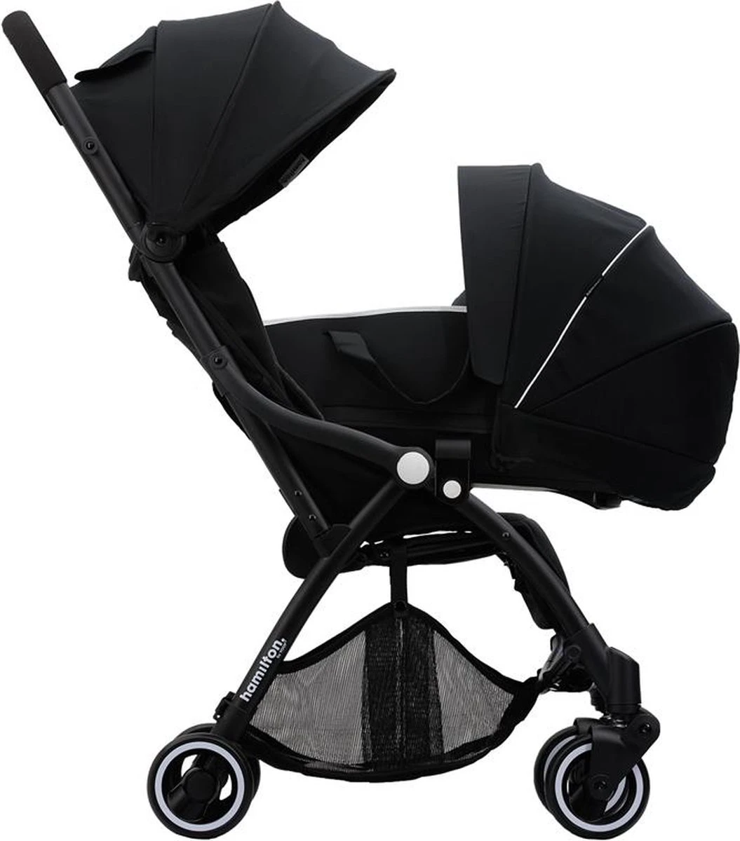 Hamilton By Yoop S1 Plus Buggy Met Monteerbare Premium Wieg – Nieuwer En Hoger 2023 Model - Stroller Met One Hand Folding Technologie – Zwart/Antraciet - Licht, Verstelbaar, Wendbaar - Geschikt Van 0 Maanden Tot 4 Jaar 20 Hamilton By Yoop S1 Plus Buggy Met Monteerbare Premium Wieg – Nieuwer En Hoger 2023 Model - Stroller Met One Hand Folding Technologie – Zwart/Antraciet - Licht, Verstelbaar, Wendbaar - Geschikt Van 0 Maanden Tot 4 Jaar - Image 20