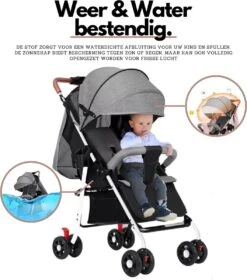 Child Supplies Buggy - Inklapbare Buggy - Baby Stroller - 3 In 1 - Kinderwagen - Grijs -Baby Care Verkoop 1059x1200 1