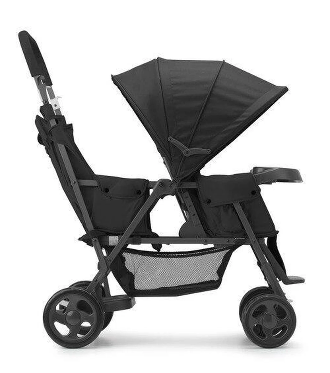 Joovy Caboose Too Dubbele Kinderwagen - Zwart - Duo Buggy 2 Joovy Caboose Too Dubbele Kinderwagen - Zwart - Duo Buggy - Image 2