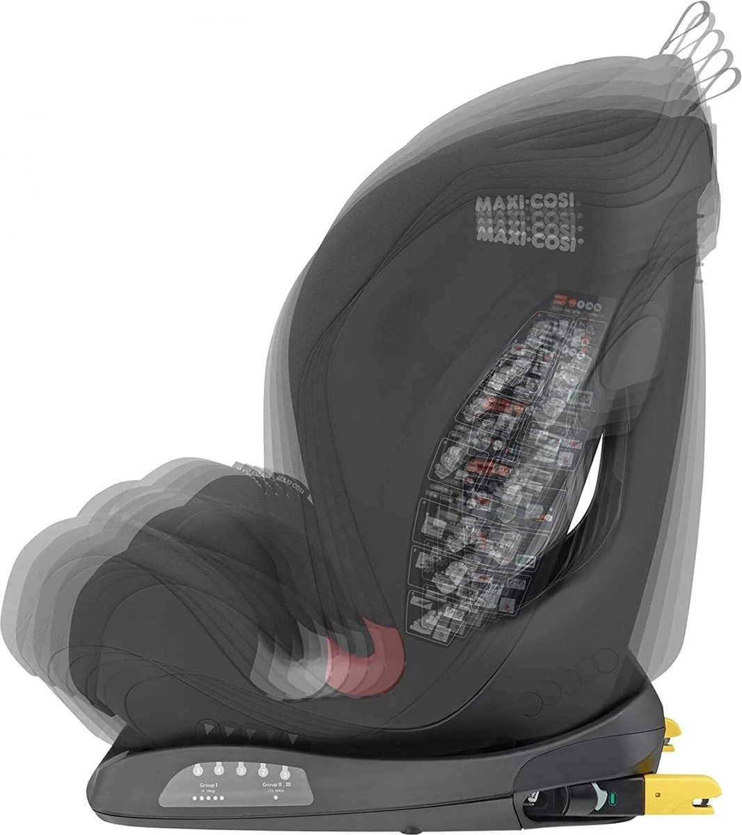 Maxi-Cosi Titan Baby Child Car Seat, Group 1/2/3, ISOFIX, Adjustable And Tilting Car Seat, From 9 Months To 12 Years, 9 To 36 Kg, Basic Black (Black) 2 Maxi-Cosi Titan Baby Child Car Seat, Group 1/2/3, ISOFIX, Adjustable And Tilting Car Seat, From 9 Months To 12 Years, 9 To 36 Kg, Basic Black (Black) - Image 2