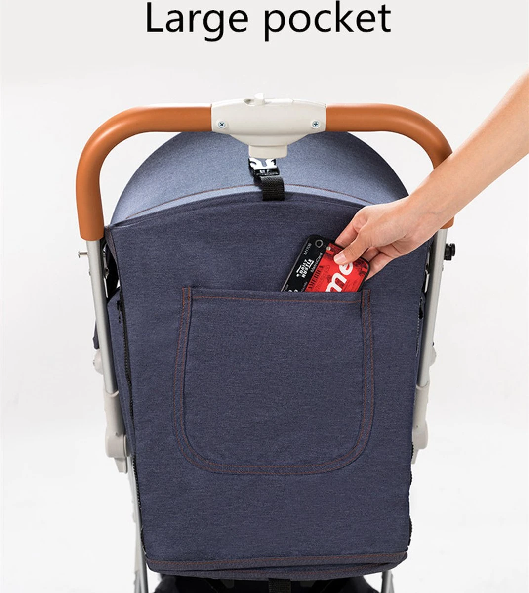 WOOSH New Buggy - Zwart - One Hand Folding - 3 Slaapstanden - Wandelwagen Tot 25 Kg - Regenhoes - Bekerhouder - Muggennet 6 WOOSH New Buggy - Zwart - One Hand Folding - 3 Slaapstanden - Wandelwagen Tot 25 Kg - Regenhoes - Bekerhouder - Muggennet - Image 6