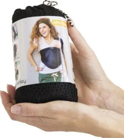 Minimonkey Mini Sling Draagzak - Zwart -Baby Care Verkoop 1079x1200