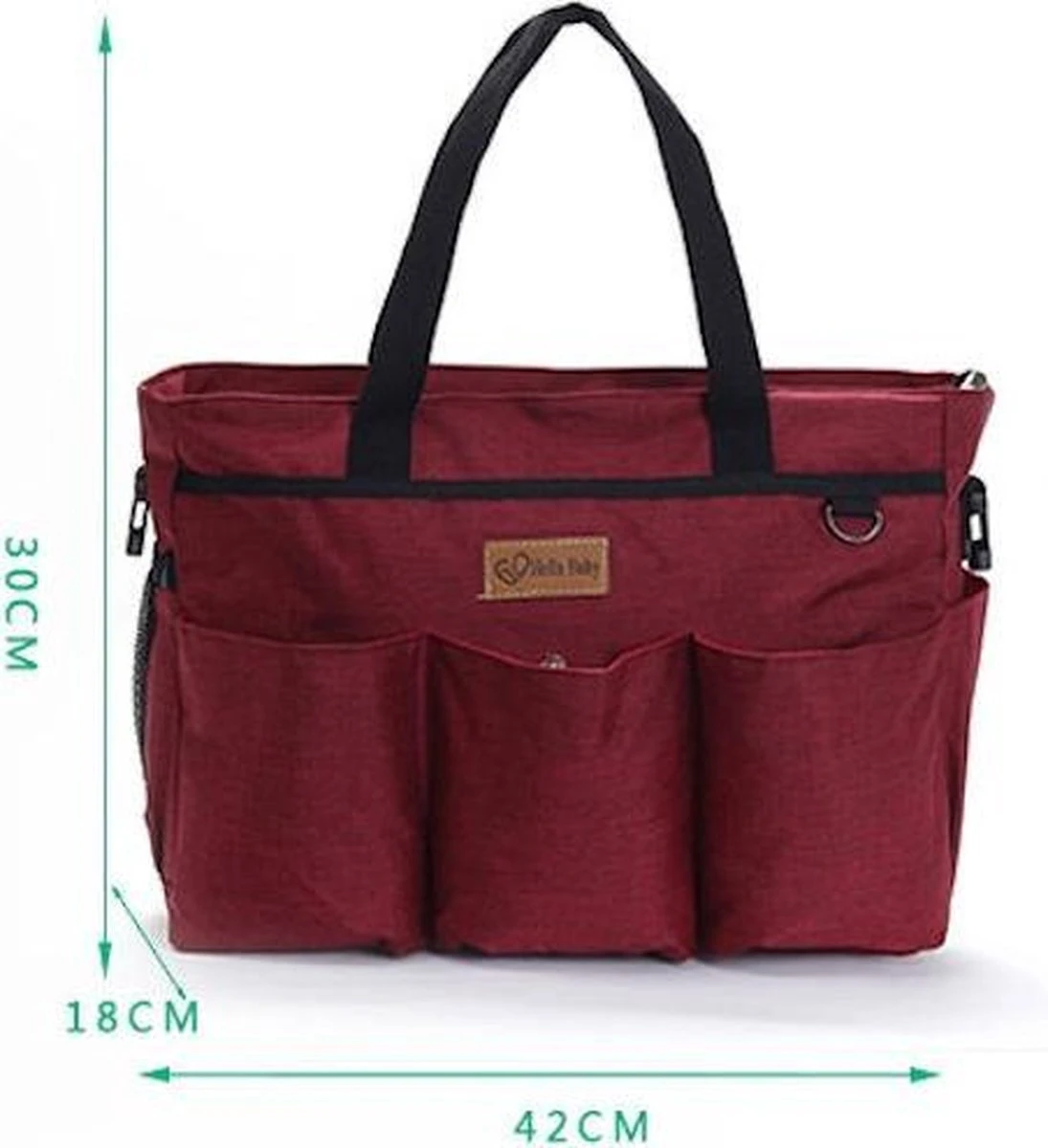 Merkloos Decopatent® Luiertas Schoudertas - Baby Verzorgingstas - Incl Verschoningsmatje & Flessenhouder - Vakken - Jongens/Meisjes - Grijs 3 Merkloos Decopatent® Luiertas Schoudertas - Baby Verzorgingstas - Incl Verschoningsmatje & Flessenhouder - Vakken - Jongens/Meisjes - Grijs - Image 3