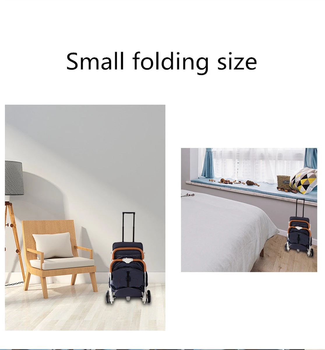 WOOSH New Buggy - Zwart - One Hand Folding - 3 Slaapstanden - Wandelwagen Tot 25 Kg - Regenhoes - Bekerhouder - Muggennet 7 WOOSH New Buggy - Zwart - One Hand Folding - 3 Slaapstanden - Wandelwagen Tot 25 Kg - Regenhoes - Bekerhouder - Muggennet - Image 7