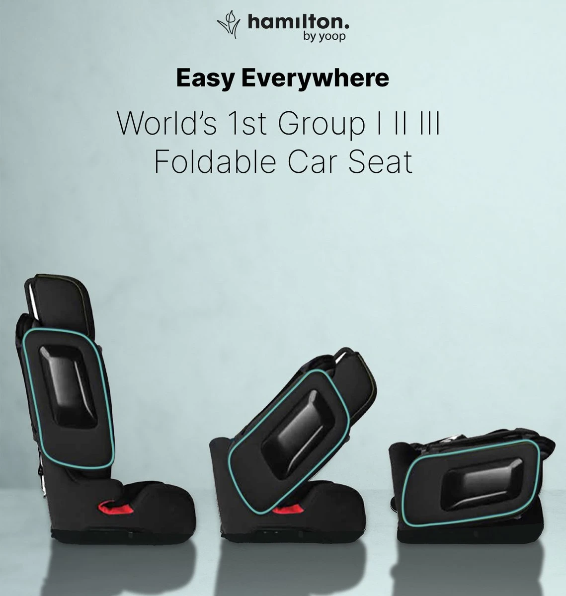 Hamilton By Yoop Cabrio Premium Opvouwbare Autostoel – Veilig, Comfortabel En Lichtgewicht Autozitje – Groep I, II, III Autostoeltje Voor 9 Maanden Tot 12 Jaar – Neon Blauw – ISOFIX Kliksysteem - 1e Opvouwbare Autostoel Ter Wereld - Zwart/Neon Blauw 3 Hamilton By Yoop Cabrio Premium Opvouwbare Autostoel – Veilig, Comfortabel En Lichtgewicht Autozitje – Groep I, II, III Autostoeltje Voor 9 Maanden Tot 12 Jaar – Neon Blauw – ISOFIX Kliksysteem - 1e Opvouwbare Autostoel Ter Wereld - Zwart/Neon Blauw - Image 3