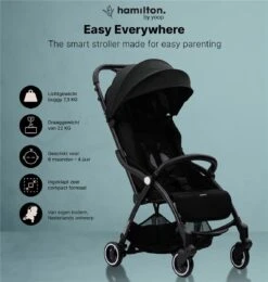 Hamilton By Yoop X1 Plus Buggy – Nieuw, Hoger, Uitgebreider 2023 Model – Premium Stroller Met One Hand Folding Technologie – Zwart – Lichte, Verstelbare En Wendbare Kinderwagen Met Vele Gemakken 22 Hamilton By Yoop X1 Plus Buggy – Nieuw, Hoger, Uitgebreider 2023 Model – Premium Stroller Met One Hand Folding Technologie – Zwart – Lichte, Verstelbare En Wendbare Kinderwagen Met Vele Gemakken -Baby Care Verkoop 1140x1200 3