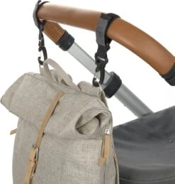LÄSSIG Luiertas Rolltop Backpack Rugzak Incl Verschoningsmatje Choco Mélange Limited Edition -Baby Care Verkoop 1145x1200 1