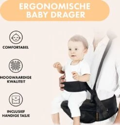 Deryan Pack Light Luxe Heupdrager - Ergonomische Draagzak + Opbergvakjes Zwart -Baby Care Verkoop 1146x1200 6