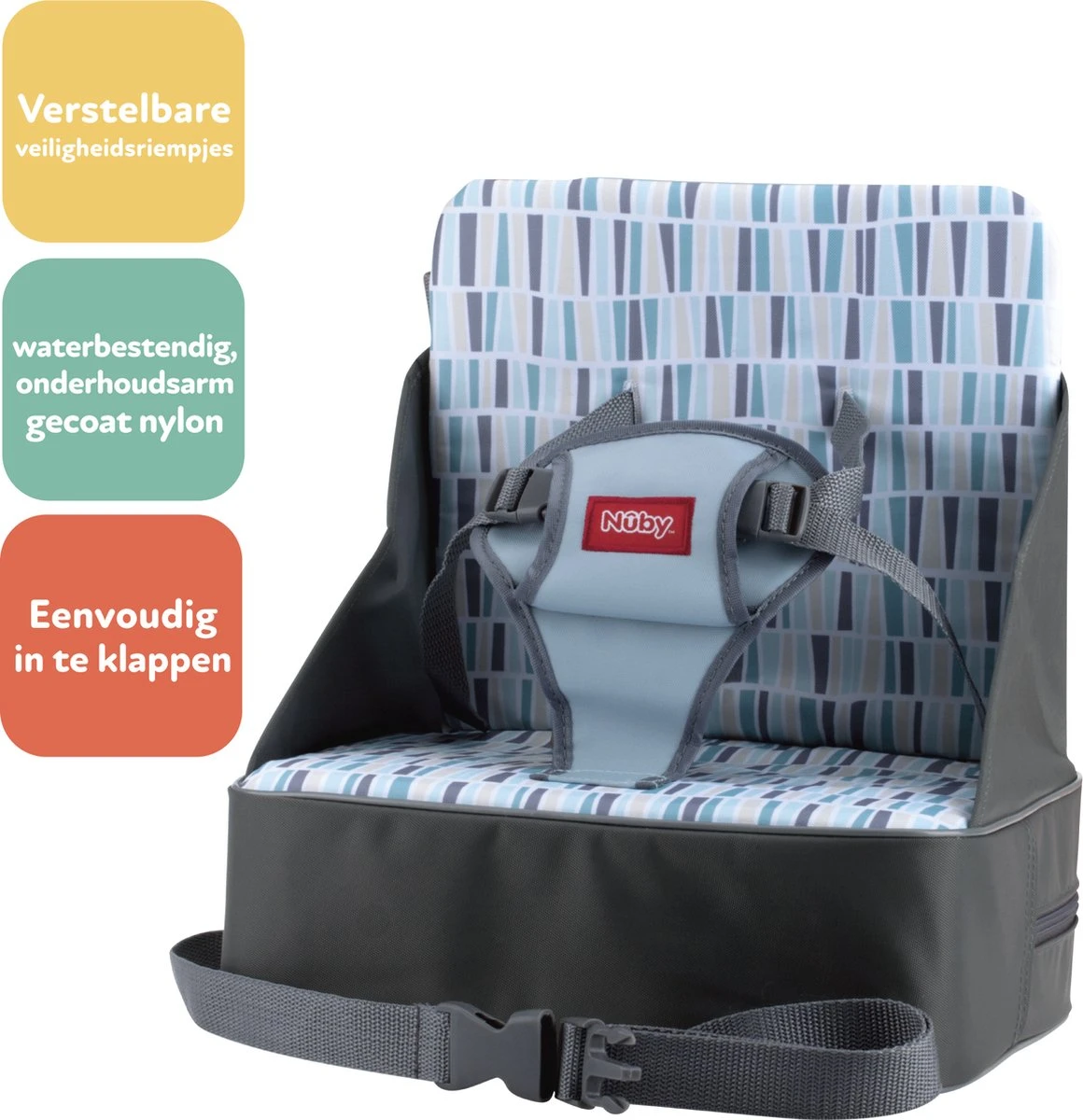 Nuby - Booster Seat - Kinderzitje - Grijs - 9m+ 4 Nuby - Booster Seat - Kinderzitje - Grijs - 9m+ - Image 4