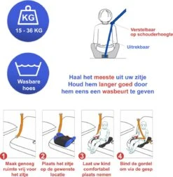 YourGoods Zitverhoger Auto - Stoelverhoger - Wasbare Hoes - Zwart 11 YourGoods Zitverhoger Auto - Stoelverhoger - Wasbare Hoes - Zwart -Baby Care Verkoop 1166x1200