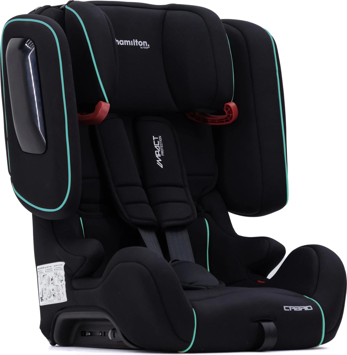 Hamilton By Yoop Cabrio Premium Opvouwbare Autostoel – Veilig, Comfortabel En Lichtgewicht Autozitje – Groep I, II, III Autostoeltje Voor 9 Maanden Tot 12 Jaar – Neon Blauw – ISOFIX Kliksysteem - 1e Opvouwbare Autostoel Ter Wereld - Zwart/Neon Blauw 9 Hamilton By Yoop Cabrio Premium Opvouwbare Autostoel – Veilig, Comfortabel En Lichtgewicht Autozitje – Groep I, II, III Autostoeltje Voor 9 Maanden Tot 12 Jaar – Neon Blauw – ISOFIX Kliksysteem - 1e Opvouwbare Autostoel Ter Wereld - Zwart/Neon Blauw - Image 9