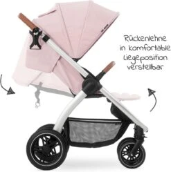 Hauck UpTown Buggy - Met één Hand Opvouwbaar - Roze -Baby Care Verkoop 1190x1200 1