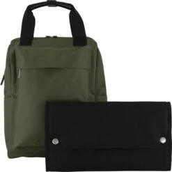 Prénatal Luiertas Rugzak - Verzorgingstas Inclusief Verschoningsmatje - WOW Bag Donkergroen