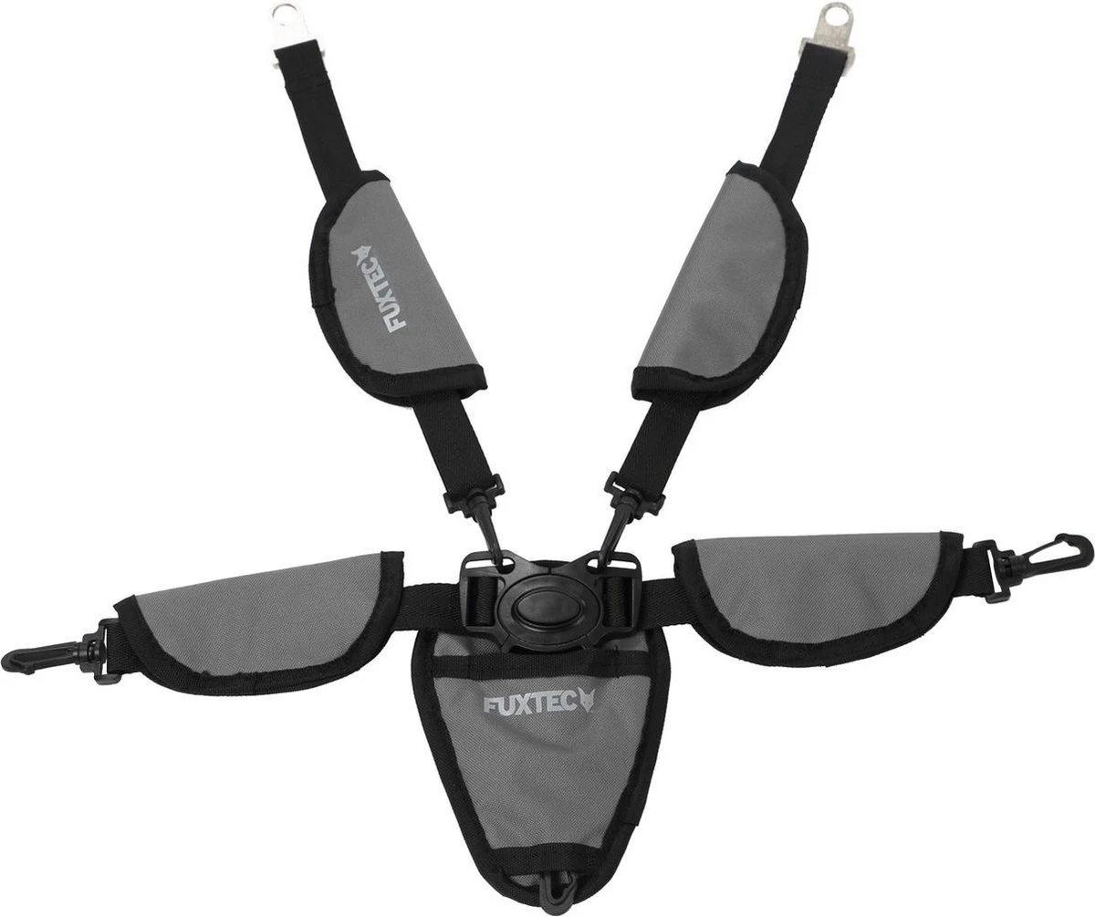 FUXTEC Veiligheidsriem - 5-punts - Veiligheidsgordel Voor Bolderkar - Grijs 1 FUXTEC Veiligheidsriem - 5-punts - Veiligheidsgordel Voor Bolderkar - Grijs