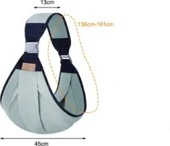 Merkloos Draagzak - Baby Draagzak - Zak - Grijs - Multifunctioneel - Ergonomisch - Baby - Dreumes - Peuter - Wrap - Travel Size - Tot 48 Maanden -Baby Care Verkoop 1200x1026 1