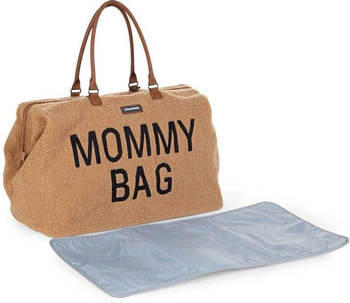 Childhome Mommy Bag Groot - Teddy - Beige 9 Childhome Mommy Bag Groot - Teddy - Beige - Image 9
