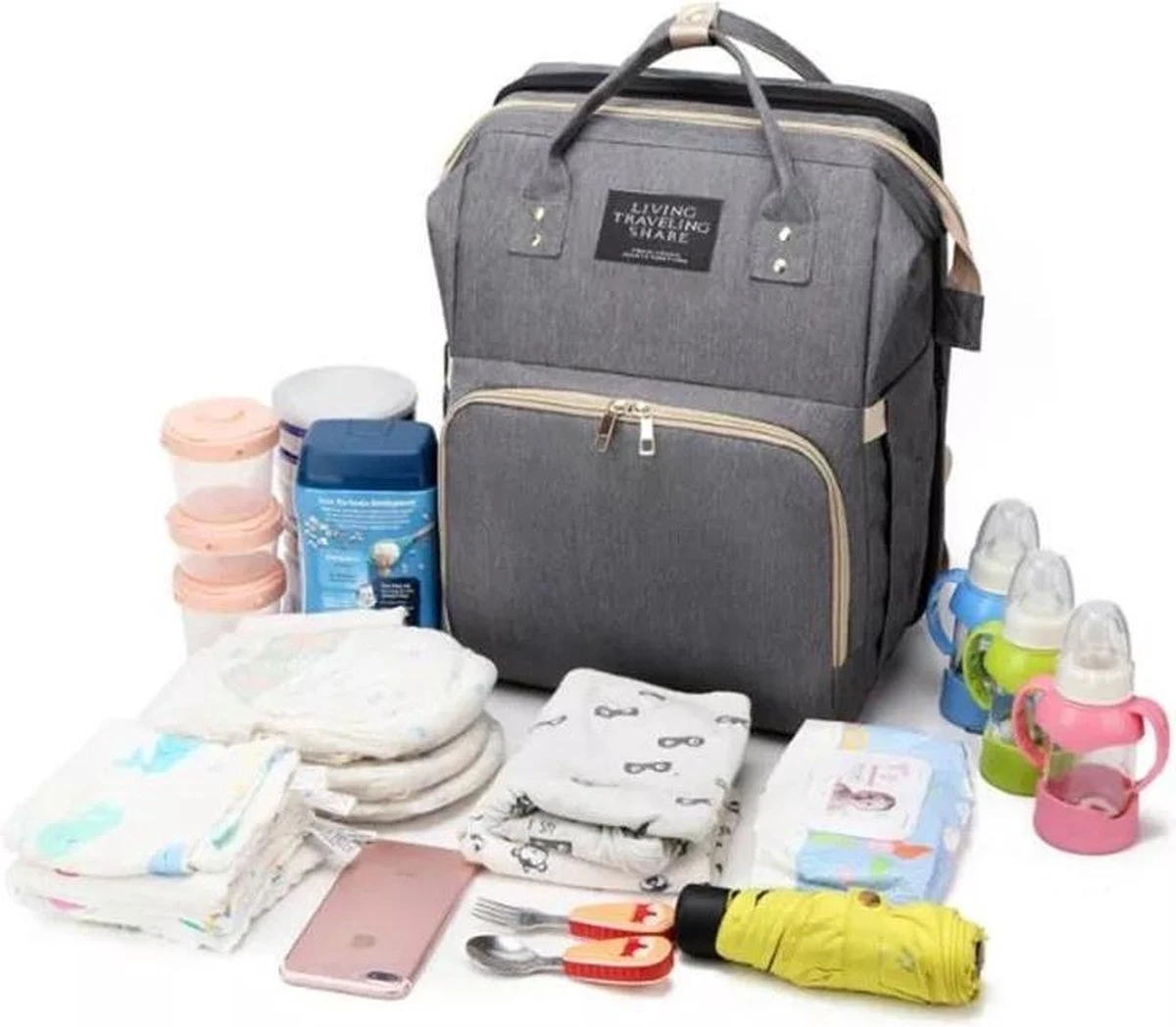 Buxibo 2-in-1 Luier- En Verzorgingstas - Inclusief Verschoon Matje - Baby Rug Tas Met Isoleervak - Diaper Backpack Bag - Reis Rugzak Inclusief Buggy En Kinderwagen Haken - Grote Capaciteit - 10 Buxibo 2-in-1 Luier- En Verzorgingstas - Inclusief Verschoon Matje - Baby Rug Tas Met Isoleervak - Diaper Backpack Bag - Reis Rugzak Inclusief Buggy En Kinderwagen Haken - Grote Capaciteit - - Image 10