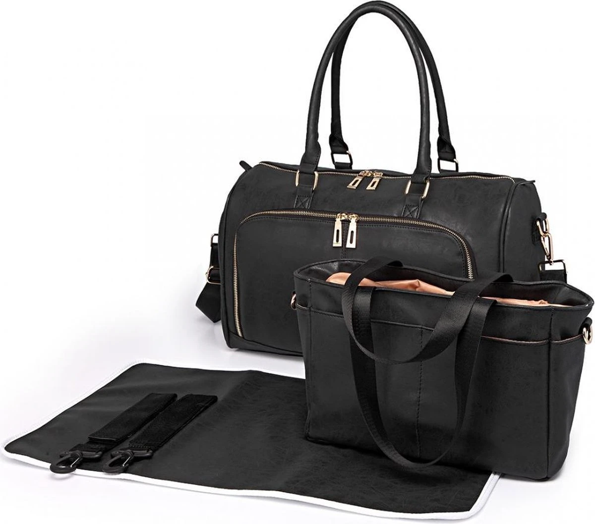 Miss Lulu Luier- En Verzorgingstas – Luiertas Set – Afneembare Draagtas - Duurzaam En Stijlvol – Zwart - Premium Kwaliteit- Grote Capaciteit - Unisex/Jongens/Meisjes (LT6638 BK) 1 Miss Lulu Luier- En Verzorgingstas – Luiertas Set – Afneembare Draagtas - Duurzaam En Stijlvol – Zwart - Premium Kwaliteit- Grote Capaciteit - Unisex/Jongens/Meisjes (LT6638 BK)