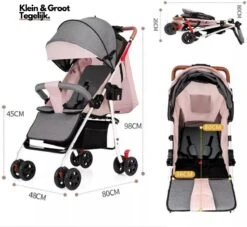 Child Supplies Buggy - Inklapbare Buggy - Baby Stroller - 3 In 1 - Kinderwagen - Grijs -Baby Care Verkoop 1200x1103 1