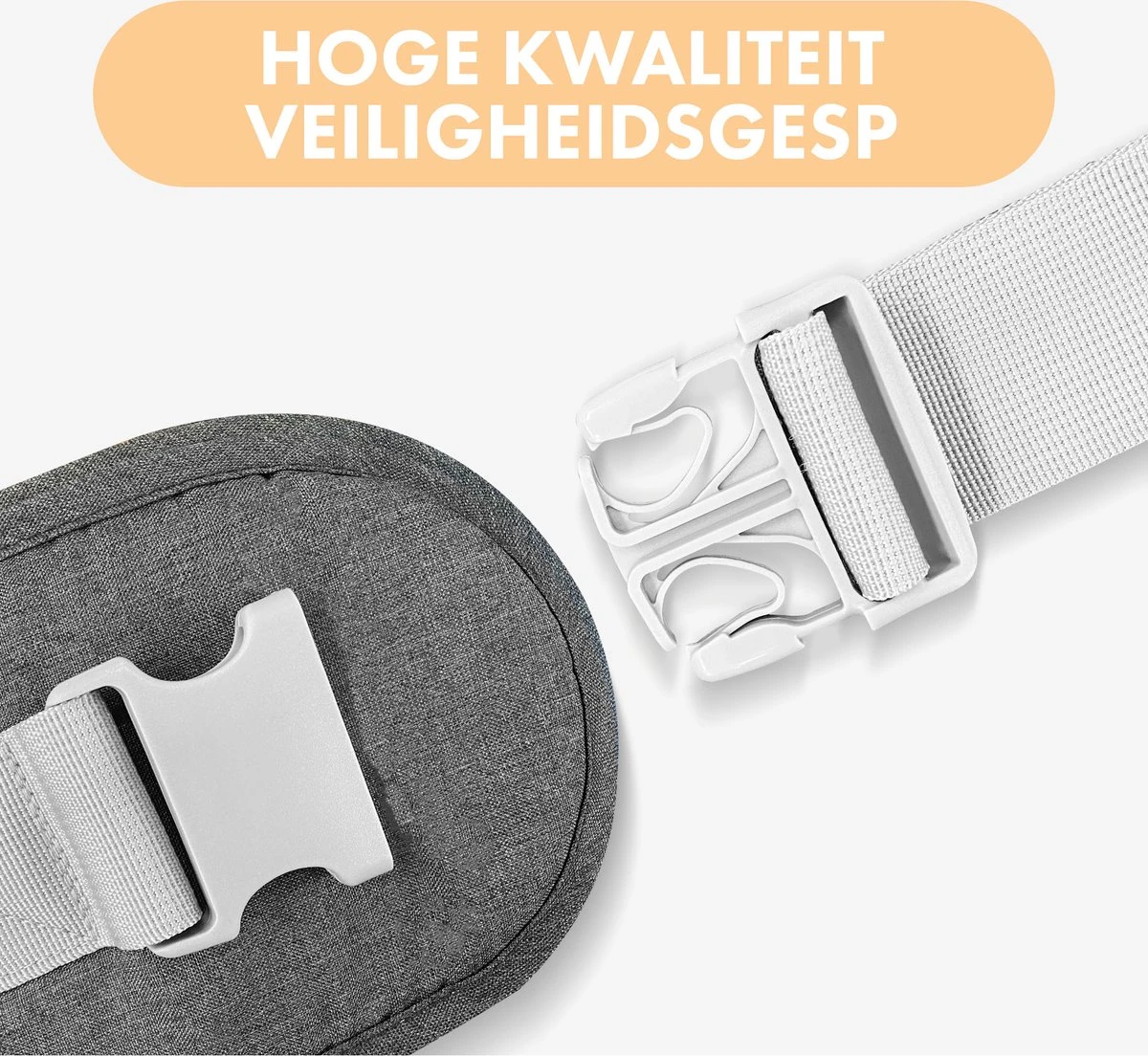 Deryan Pack Light Luxe Heupdrager - Ergonomische Draagzak + Opbergvakjes Grijs 8 Deryan Pack Light Luxe Heupdrager - Ergonomische Draagzak + Opbergvakjes Grijs - Image 8