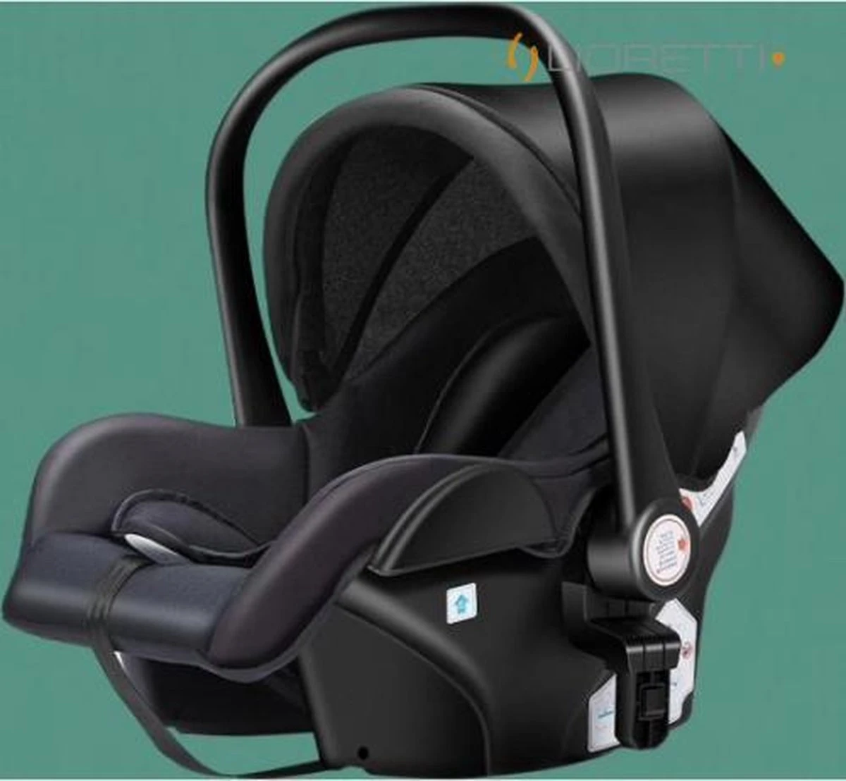 Merkloos Lioretti® Luxe Baby Buggy 3 In 1 | Baby Wagen | Kinderwagen Met Stoel En Wieg | Inklapbaar | Hoge Kwaliteit | Combi | Zwart 9 Merkloos Lioretti® Luxe Baby Buggy 3 In 1 | Baby Wagen | Kinderwagen Met Stoel En Wieg | Inklapbaar | Hoge Kwaliteit | Combi | Zwart - Image 9