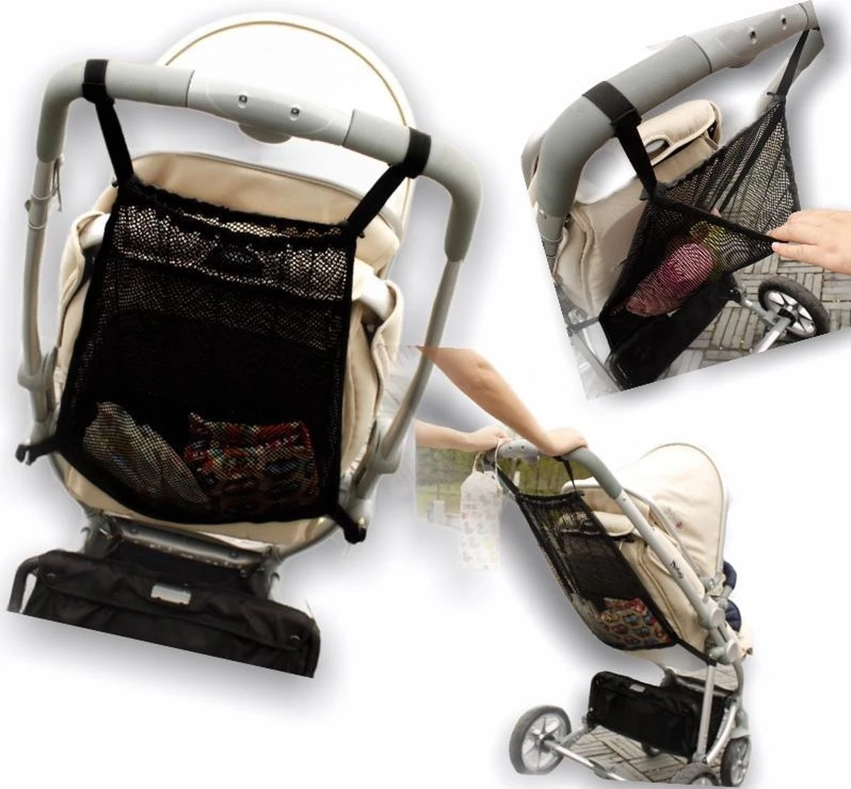 Merkloos Buggy Boodschappen Net - Organizer - Netje - Organiser - Kinderwagen - Baby - Kinder - Voituur - Boodschappennetje 1 Merkloos Buggy Boodschappen Net - Organizer - Netje - Organiser - Kinderwagen - Baby - Kinder - Voituur - Boodschappennetje