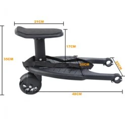 Merkloos Happyment® Universeel Meerijdplankje - Met Zitting - Voor Kinderwagen - Buggyboard - Zwart 17 Merkloos Happyment® Universeel Meerijdplankje - Met Zitting - Voor Kinderwagen - Buggyboard - Zwart -Baby Care Verkoop 1200x1137 1