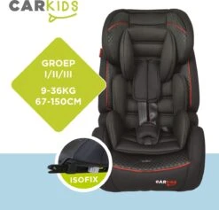 Carkids Verstelbaar Kinderautostoeltje Zwart En Rood | Kinderautostoel Groep 1-2-3 Met Isofix En Top Tether Connector | Kinderen Van 9 Maanden -12 Jaar | 9-36 Kg 13 Carkids Verstelbaar Kinderautostoeltje Zwart En Rood | Kinderautostoel Groep 1-2-3 Met Isofix En Top Tether Connector | Kinderen Van 9 Maanden -12 Jaar | 9-36 Kg -Baby Care Verkoop 1200x1150
