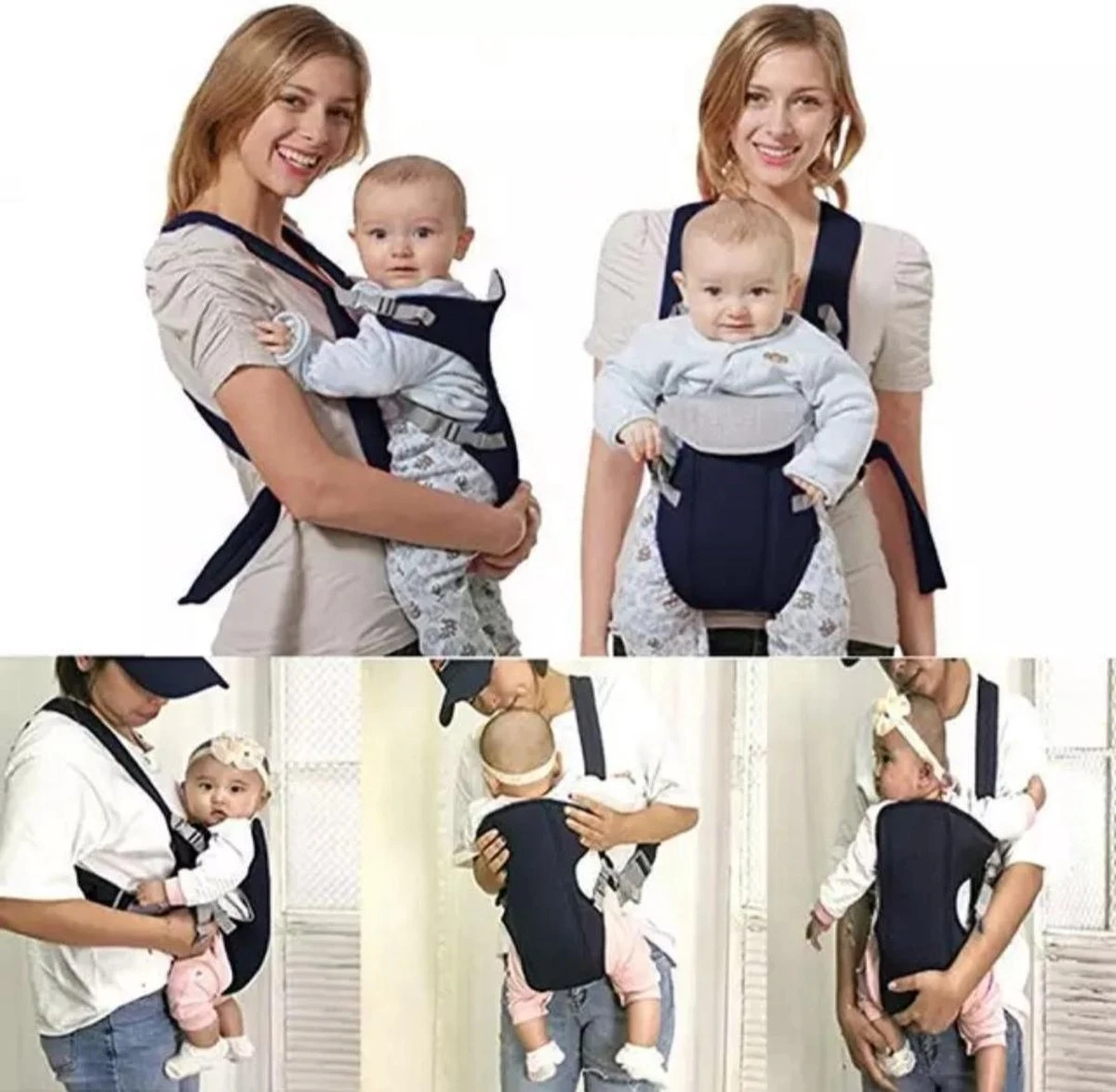 Baby Draagzak Blauw - Baby Carrier – Baby Drager Max. 15 Kg - 2 Tot 18 Maanden - Ergonomisch - Baby Draagdoek - Heupdrager - Steundrager Baby 3 Baby Draagzak Blauw - Baby Carrier – Baby Drager Max. 15 Kg - 2 Tot 18 Maanden - Ergonomisch - Baby Draagdoek - Heupdrager - Steundrager Baby - Image 3