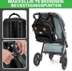 Brisby Slijtvaste Luiertas – Verzorgingstas – Met Buggymontage - Zwart 18 Brisby Slijtvaste Luiertas – Verzorgingstas – Met Buggymontage - Zwart -Baby Care Verkoop 1200x1181 1