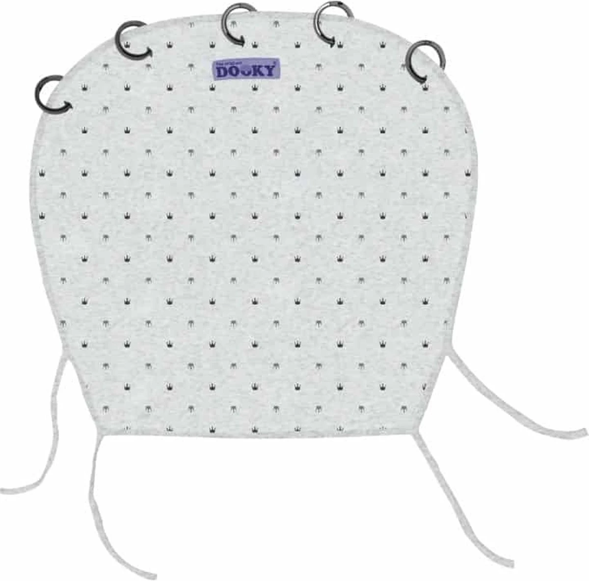 Dooky Universal Cover Zonnescherm Kinderwagen - Light Grey Crowns 13 Dooky Universal Cover Zonnescherm Kinderwagen - Light Grey Crowns - Image 13