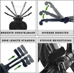 Merkloos Kinderwagen/Buggy Meerijdplankje - Kant & Klaar - In Elkaar Gezet - Universeel – Met Zitje – Verstelbaar – Zwart -Baby Care Verkoop 1200x1191 3