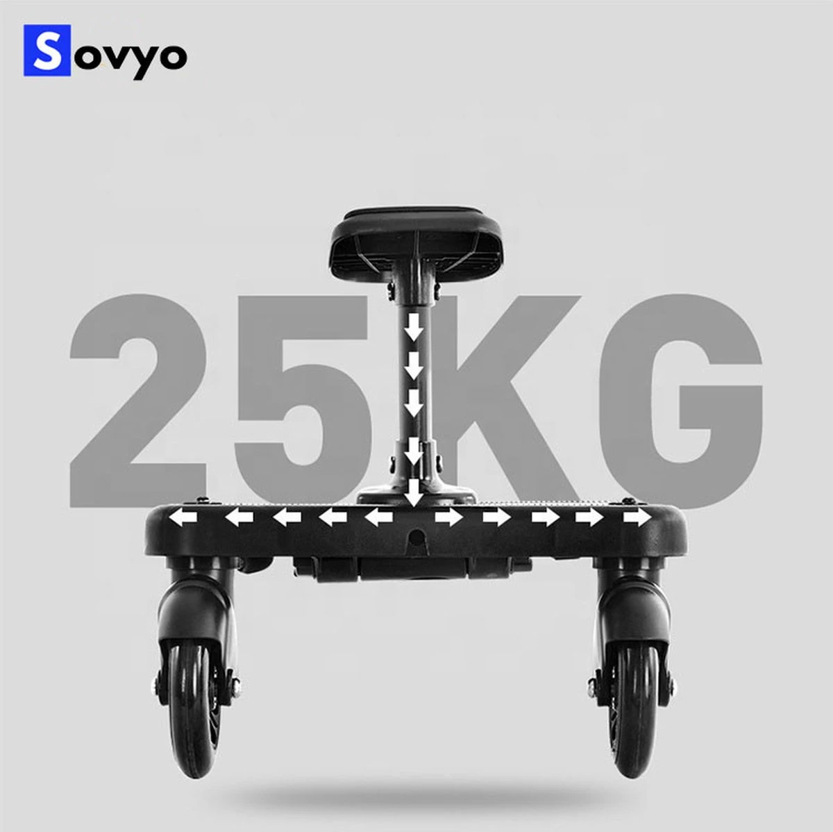 Merkloos Meerijdplankje Universeel Buggy/Kinderwagen - Kinderwagen Accessoire Met Afneembaar Zitje Van Hoogwaardige Kwaliteit - Verstelbaar Meerijdplankje 10 Merkloos Meerijdplankje Universeel Buggy/Kinderwagen - Kinderwagen Accessoire Met Afneembaar Zitje Van Hoogwaardige Kwaliteit - Verstelbaar Meerijdplankje - Image 10