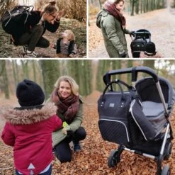 NanaBeebi Luiertas Rugzak Met Verschoonmatje - Zwart - Inclusief Flessenwarmhouder - Kinderwagenhaken En Isoleervak -Baby Care Verkoop 1200x1200 156