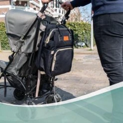 Luiertas Rugzak - Monx Luiertas Verzorgingstas Met Uitklapbaar Babybedje - Overzichtelijke Luierrugzak Extra Buggy En Kinderwagen Haken Inclusief Geïsoleerde Flessenhouder - Zwart -Baby Care Verkoop 1200x1200 207