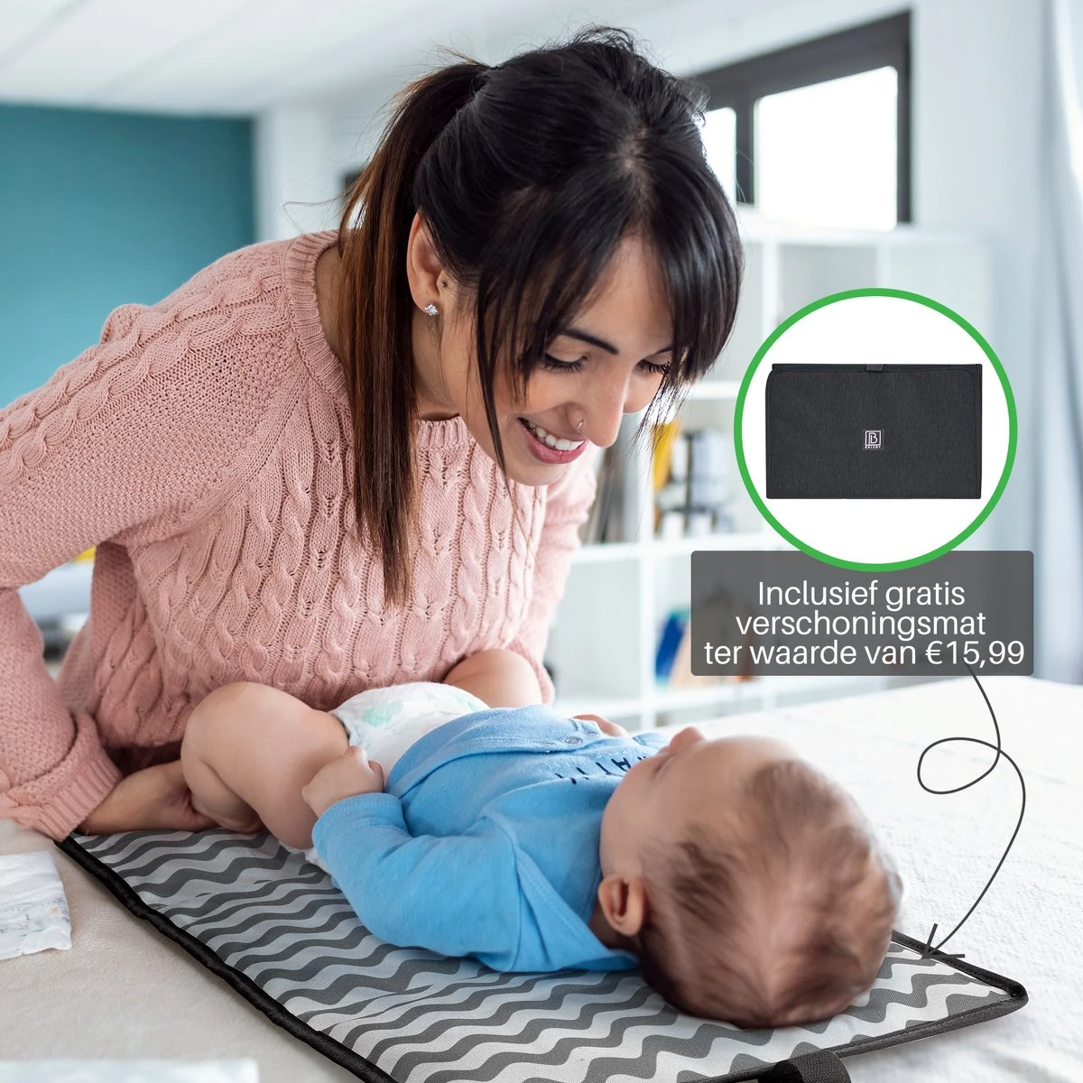Brisby Slijtvaste Luiertas – Verzorgingstas - Two Tone Zwart En Donkergrijs - Inclusief Verschoonmatje - Isoleervakken - Met Geïntegreerde Kinderwagen Haken 9 Brisby Slijtvaste Luiertas – Verzorgingstas - Two Tone Zwart En Donkergrijs - Inclusief Verschoonmatje - Isoleervakken - Met Geïntegreerde Kinderwagen Haken - Image 9