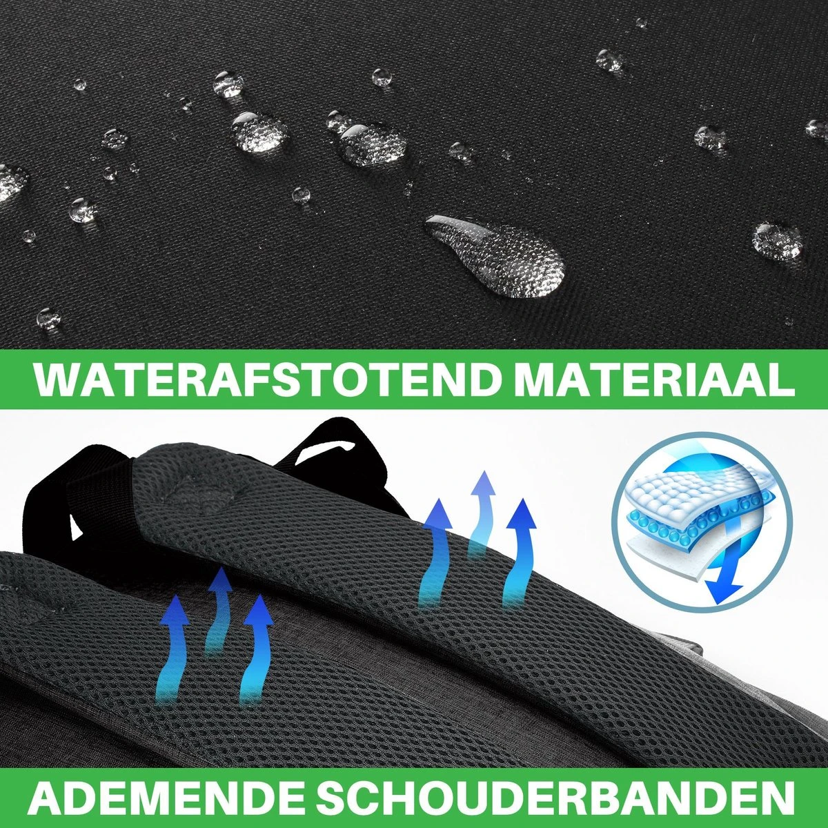 Brisby Slijtvaste Luiertas – Verzorgingstas – Met Buggymontage - Zwart 4 Brisby Slijtvaste Luiertas – Verzorgingstas – Met Buggymontage - Zwart - Image 4