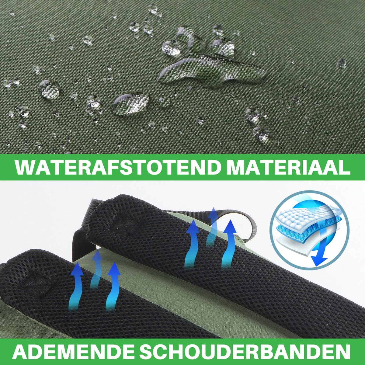 Brisby Slijtvaste Luiertas – Verzorgingstas – Met Buggymontage - Groen 3 Brisby Slijtvaste Luiertas – Verzorgingstas – Met Buggymontage - Groen - Image 3