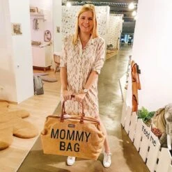 Childhome Mommy Bag Groot - Teddy - Beige 24 Childhome Mommy Bag Groot - Teddy - Beige -Baby Care Verkoop 1200x1200 260