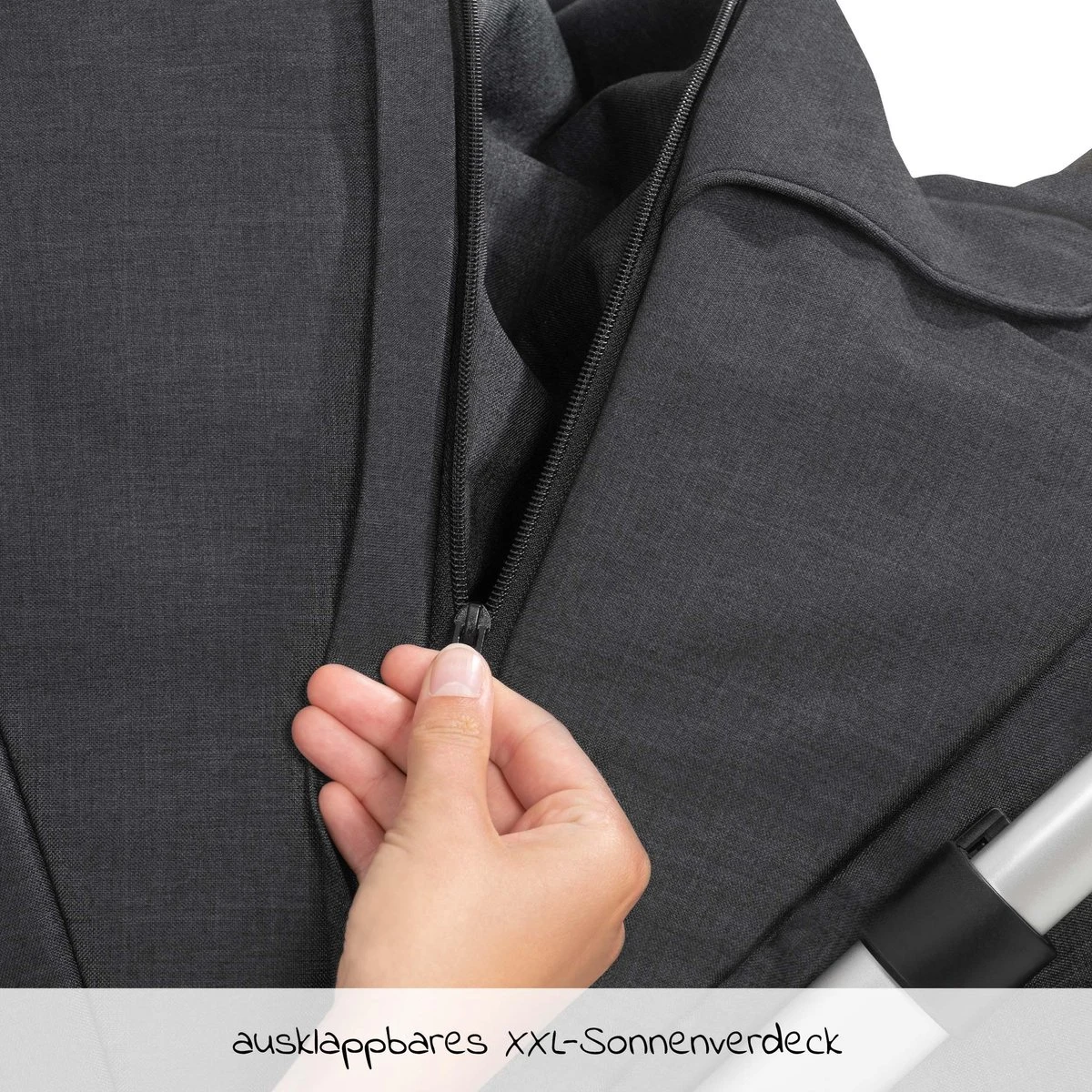 Hauck UpTown Buggy - Met één Hand Opvouwbaar - Zwart 17 Hauck UpTown Buggy - Met één Hand Opvouwbaar - Zwart - Image 17