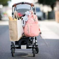 Jinius ® - Boodschappen Haak - Kinderwagen Tassenhaakjes - Haakjes Voor Tassen - Buggy Haakjes - Bruin - Set Van 2 -Baby Care Verkoop 1200x1200 370