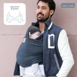 Babylonia Draagdoek - Tricot-Slen - Jeansblauw -Baby Care Verkoop 1200x1200 572