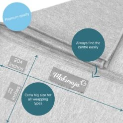 Makimaja Baby Sling - Licht Grijs - Hoge Kwaliteit 100% Natuurlijk Katoen Baby Sling - Baby Sling Pasgeborenen En Baby's Tot 15 Kg - Plus Inclusief: Baby Slabbetje -Baby Care Verkoop 1200x1200 588