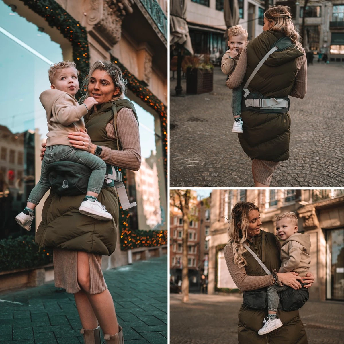 Deryan Pack Light Luxe Heupdrager - Ergonomische Draagzak + Opbergvakjes Grijs 2 Deryan Pack Light Luxe Heupdrager - Ergonomische Draagzak + Opbergvakjes Grijs - Image 2