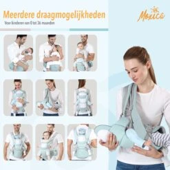 Moxica Draagzak Baby - Draagdoek - Carrier - Kinderdrager - Babydrager - Drager 9 Moxica Draagzak Baby - Draagdoek - Carrier - Kinderdrager - Babydrager - Drager -Baby Care Verkoop 1200x1200 661