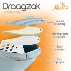 Moxica Draagzak Baby - Draagdoek - Carrier - Kinderdrager - Babydrager - Drager 10 Moxica Draagzak Baby - Draagdoek - Carrier - Kinderdrager - Babydrager - Drager -Baby Care Verkoop 1200x1200 662