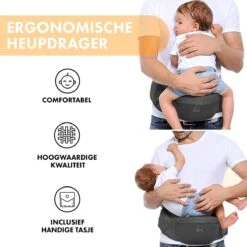 Deryan Pack Basic Luxe Heupdrager - Baby En Peuter Heupzitje - Draagzak Grijs -Baby Care Verkoop 1200x1200 676