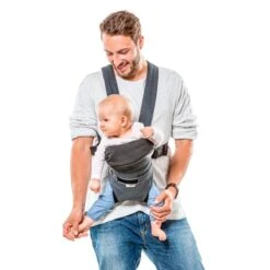 Hauck 2 Way Carrier Draagzak - Buikdrager - Melange Charcoal -Baby Care Verkoop 1200x1200 695